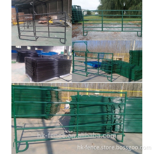 Practical efficient used horse fence panel,3m long 1.6 high 6 sleepers portable horse fence,portable animal yard manufacturer
